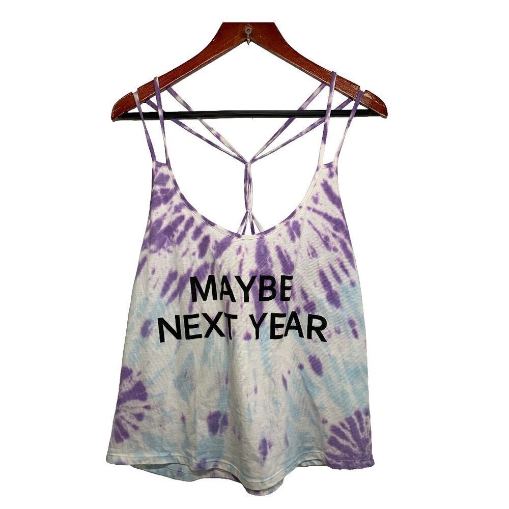 Southern Spirit Tie Dye Graphic Tank Top Size S